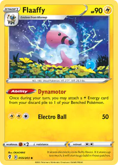 Flaaffy 055/203 Uncommon card from Evolving Skies