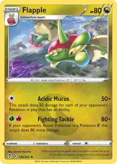 Flapple 120/203 Rare card from Evolving Skies