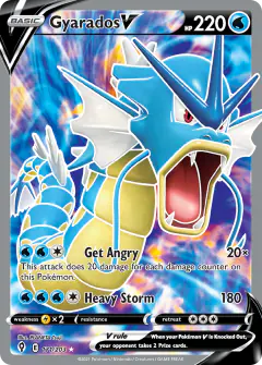 Gyarados V 171/203 Rare Ultra card from Evolving Skies