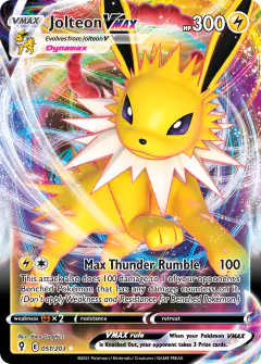 Jolteon VMAX 051/203 Rare Holo VMAX card from Evolving Skies