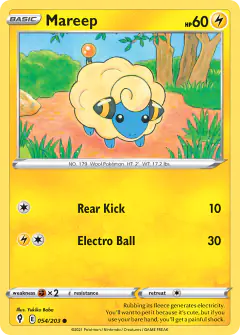 Mareep 054/203 Common card from Evolving Skies