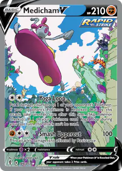 Medicham V 186/203 Rare Ultra card from Evolving Skies