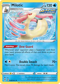 Milotic 038/203 Rare card from Evolving Skies