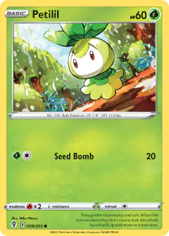 Petilil 009/203 Common card from Evolving Skies