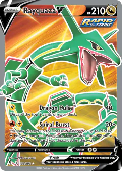 Rayquaza V 193/203 Rare Ultra card from Evolving Skies