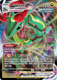 Rayquaza VMAX 111/203 Rare Holo VMAX card from Evolving Skies