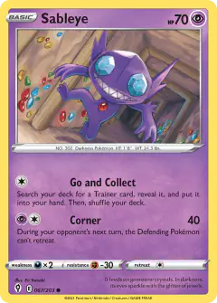 Sableye 067/203 Common card from Evolving Skies