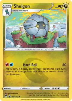 Shelgon 108/203 Uncommon card from Evolving Skies