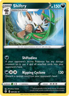 Shiftry 097/203 Rare card from Evolving Skies
