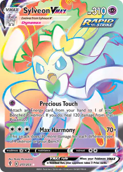 Sylveon VMAX 211/203 Rare Rainbow card from Evolving Skies