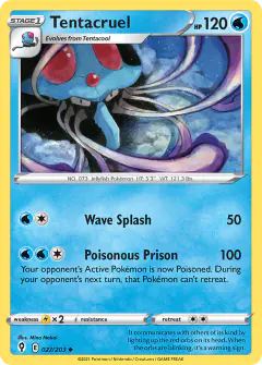Tentacruel 027/203 Uncommon card from Evolving Skies