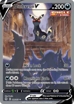 Umbreon V 189/203 Rare Ultra card from Evolving Skies