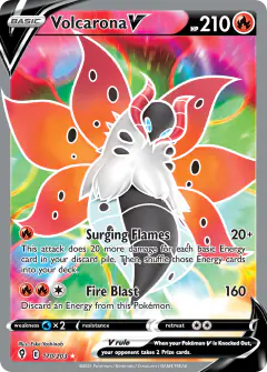 Volcarona V 170/203 Rare Ultra card from Evolving Skies