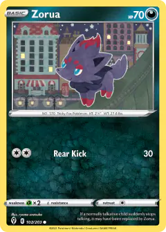 Zorua 102/203 Common card from Evolving Skies