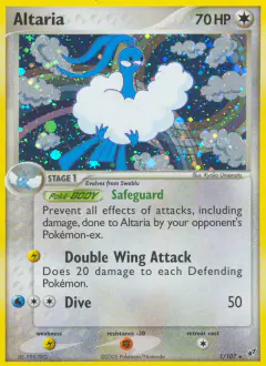 Altaria 1/107 Rare Holo card from EX Deoxys