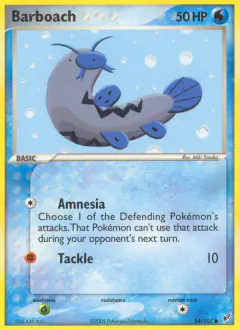 Barboach 54/107 Common card from EX Deoxys