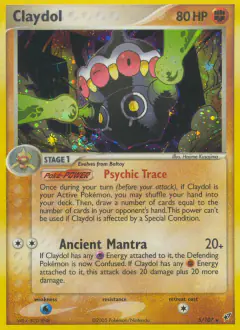Claydol 5/107 Rare Holo card from EX Deoxys