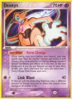Deoxys 16/107 Rare card from EX Deoxys