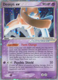 Deoxys ex 99/107 Rare Holo EX card from EX Deoxys