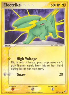 Electrike 59/107 Common card from EX Deoxys