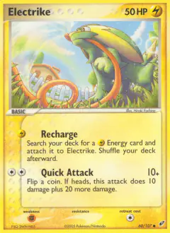 Electrike 60/107 Common card from EX Deoxys