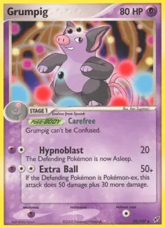 Grumpig 32/107 Uncommon card from EX Deoxys