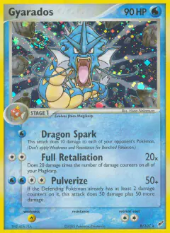 Gyarados 8/107 Rare Holo card from EX Deoxys