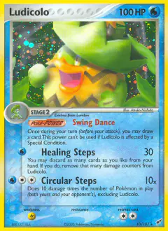 Ludicolo 10/107 Rare Holo card from EX Deoxys