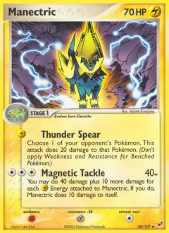 Manectric 38/107 Uncommon card from EX Deoxys