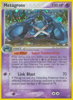 Metagross 11/107 Rare Holo card from EX Deoxys
