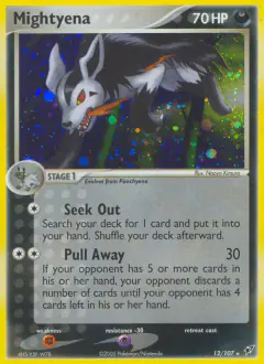 Mightyena 12/107 Rare Holo card from EX Deoxys