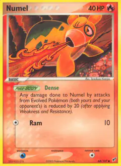 Numel 68/107 Common card from EX Deoxys