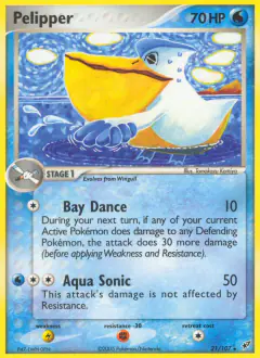 Pelipper 21/107 Rare card from EX Deoxys