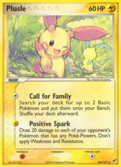 Plusle 44/107 Uncommon card from EX Deoxys