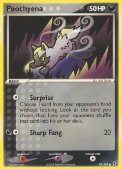Poochyena 70/107 Common card from EX Deoxys