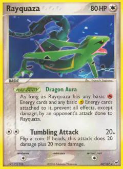 Rayquaza 22/107 Rare card from EX Deoxys