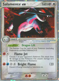 Salamence ex 103/107 Rare Holo EX card from EX Deoxys