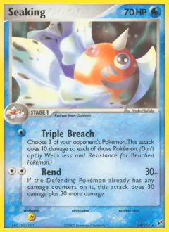 Seaking 24/107 Rare card from EX Deoxys