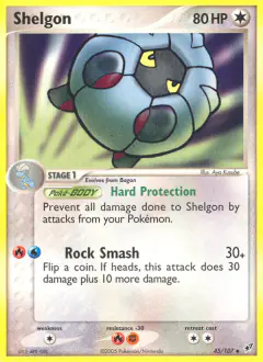 Shelgon 45/107 Uncommon card from EX Deoxys