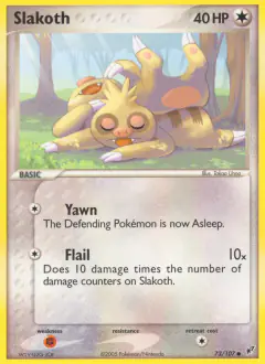 Slakoth 73/107 Common card from EX Deoxys