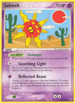 Solrock 47/107 Uncommon card from EX Deoxys