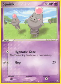Spoink 76/107 Common card from EX Deoxys