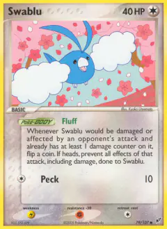 Swablu 79/107 Common card from EX Deoxys