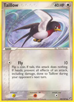 Taillow 80/107 Common card from EX Deoxys