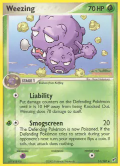 Weezing 51/107 Uncommon card from EX Deoxys