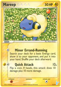 Mareep 5/12 Common card from EX Trainer Kit 2 Minun