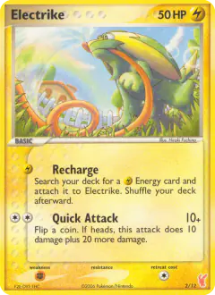 Electrike 2/12 Common card from EX Trainer Kit 2 Plusle