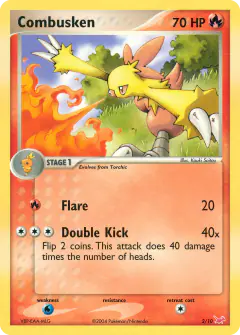 Combusken 2/10 Common card from EX Trainer Kit Latias