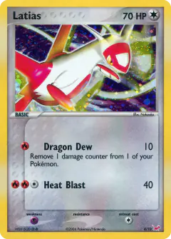 Latias 4/10 Rare card from EX Trainer Kit Latias