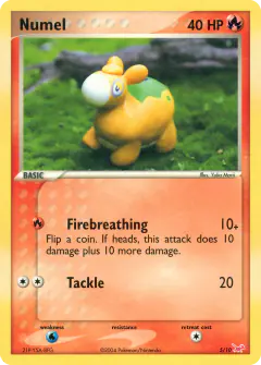 Numel 5/10 Common card from EX Trainer Kit Latias